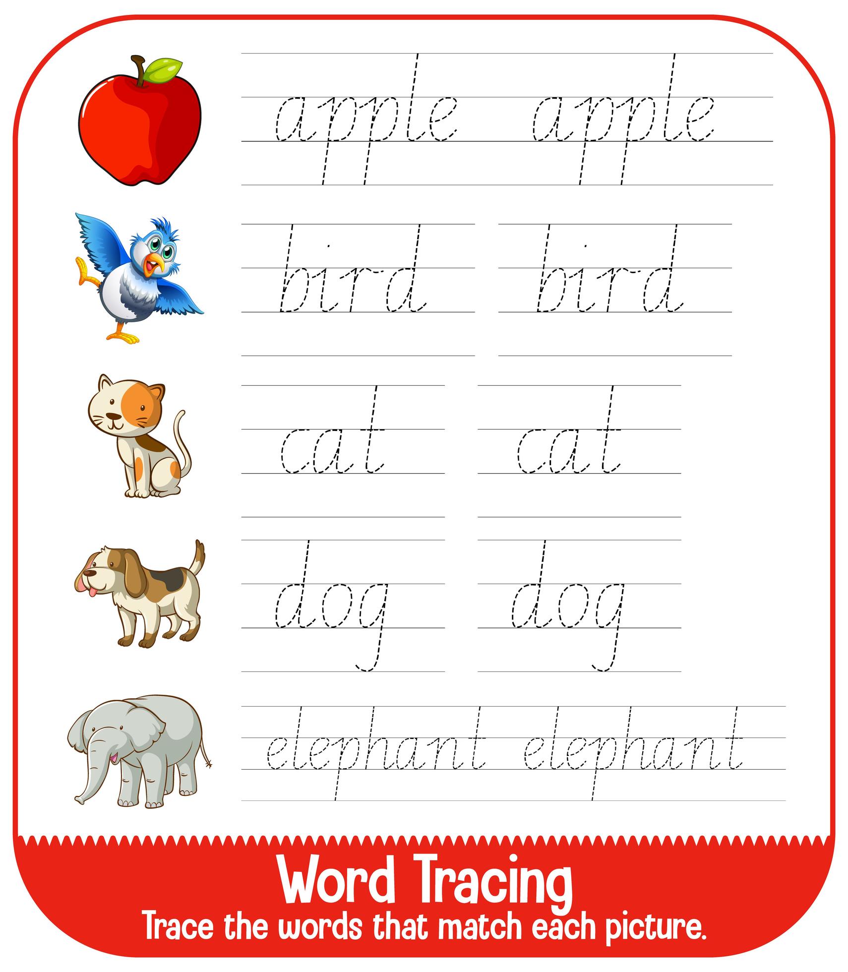 Tracing Abc Letters Study English Alphabet Worksheet Kids Education 