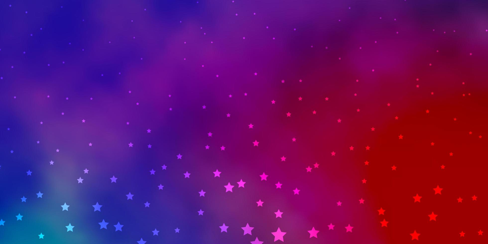 patrón de color rosa y morado con estrellas abstractas. vector