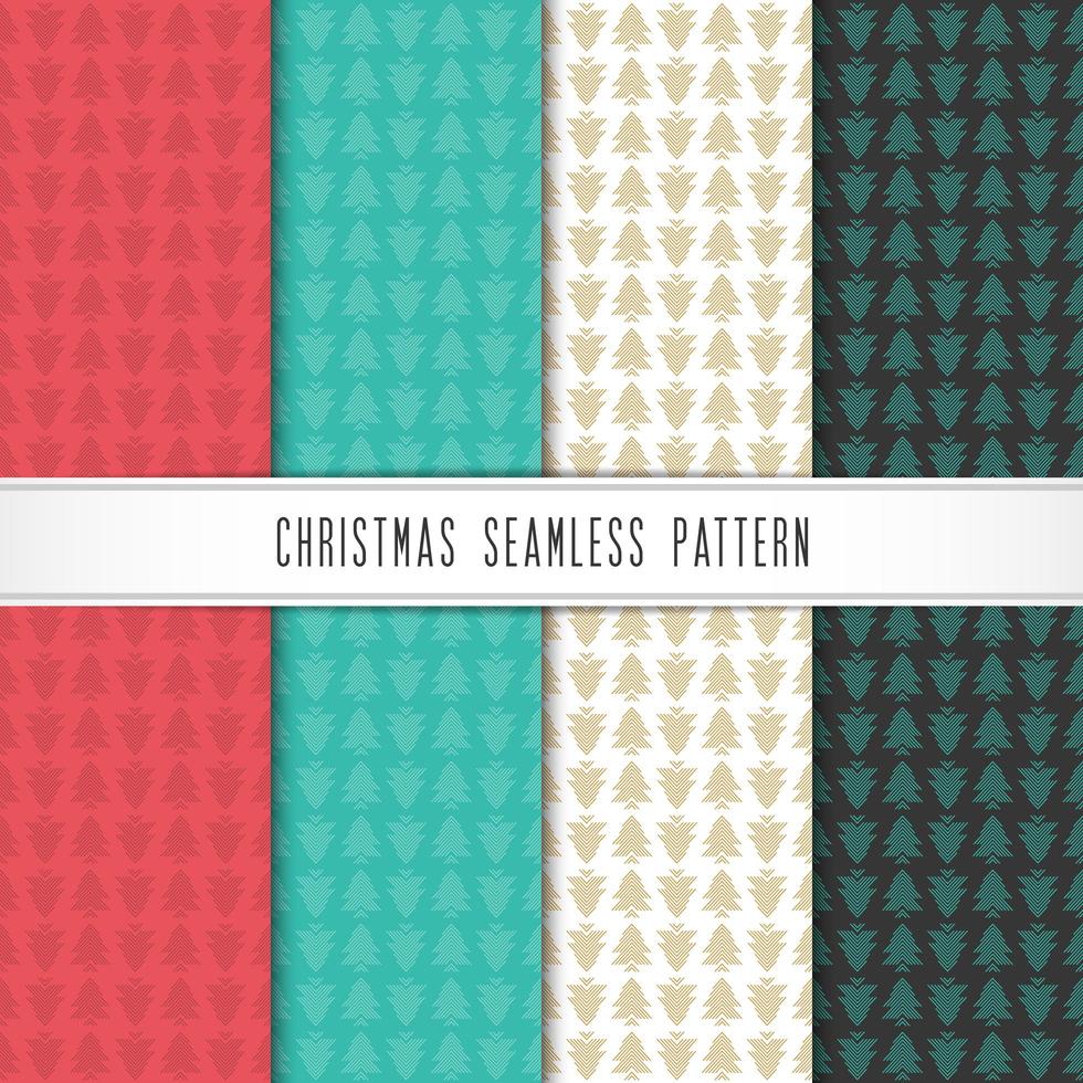 Seamless minimal winter holiday patterns vector