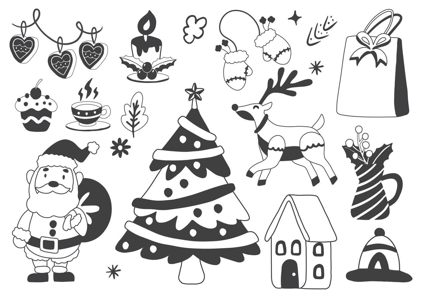 Christmas label logos for banner vector