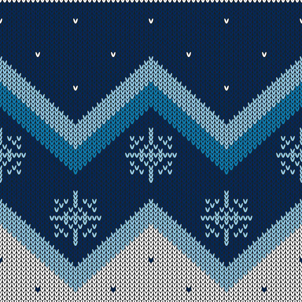 Christmas abstract knitted pattern vector