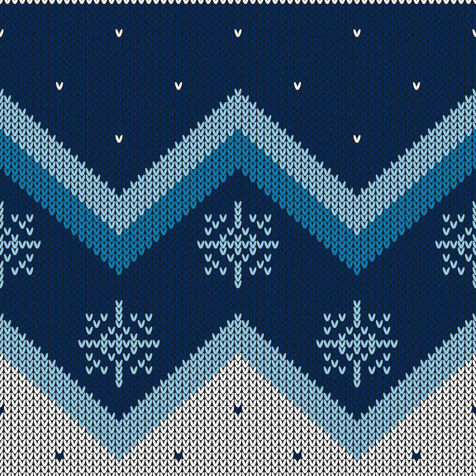 Christmas abstract knitted pattern vector