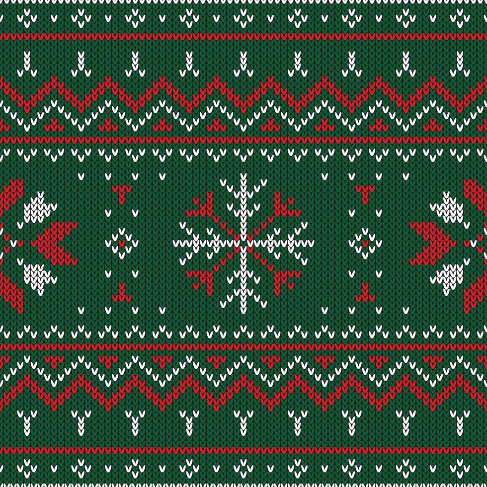 patrón de punto de navidad vector