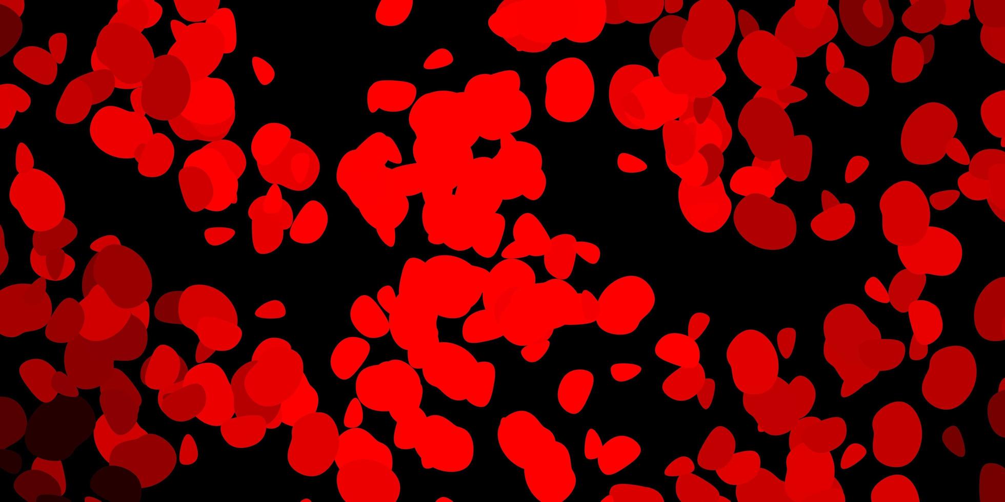 Dark red backdrop with chaotic shapes. vector