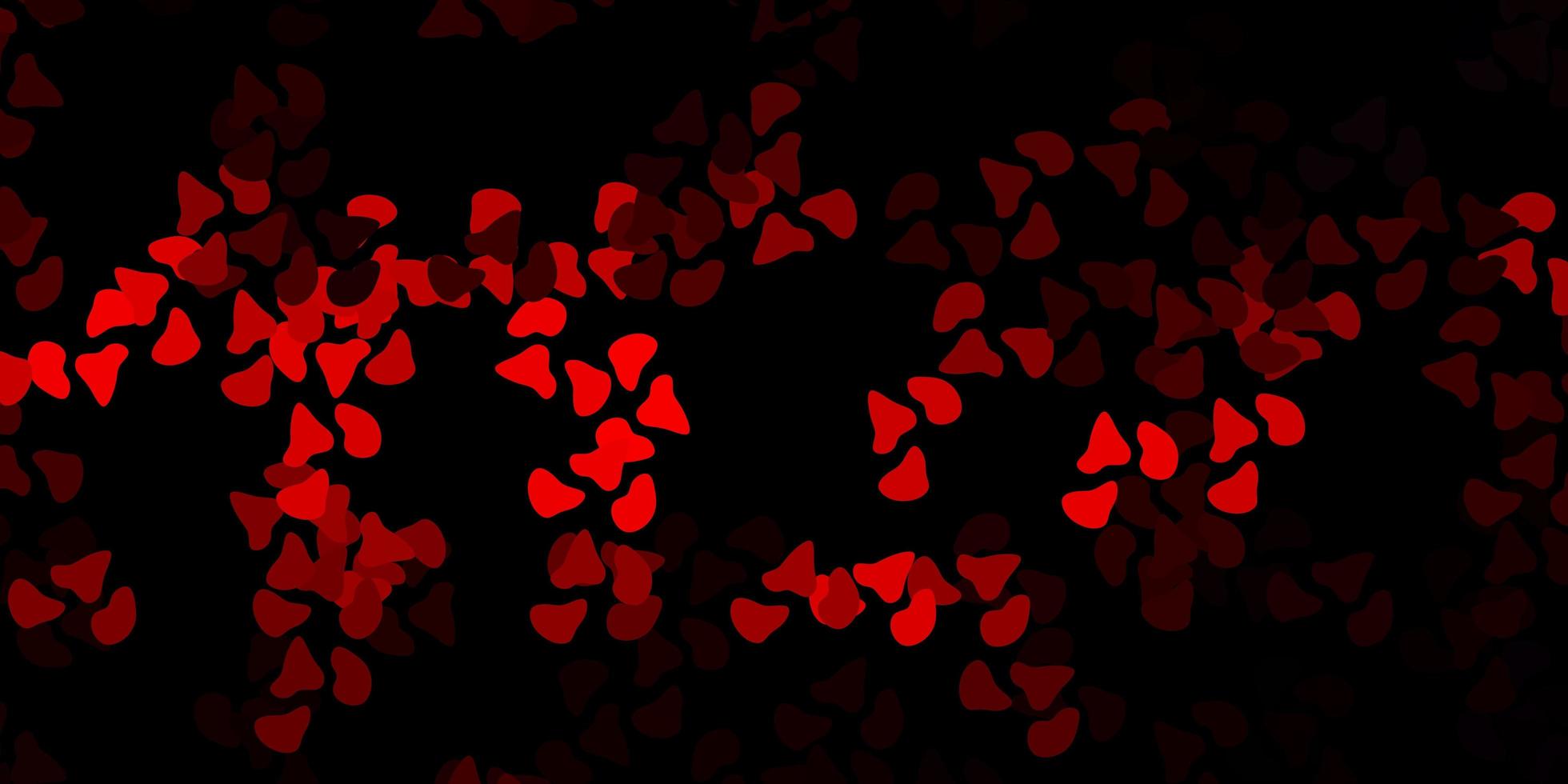 Dark red backdrop with chaotic shapes. vector