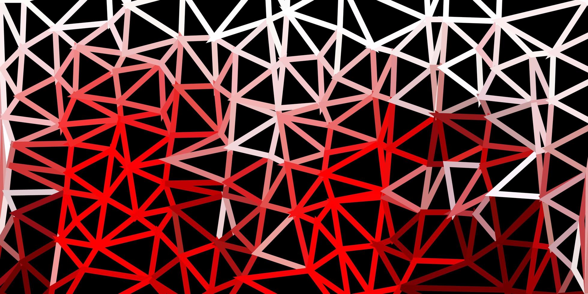 Plantilla de triángulo de poli rojo oscuro. vector