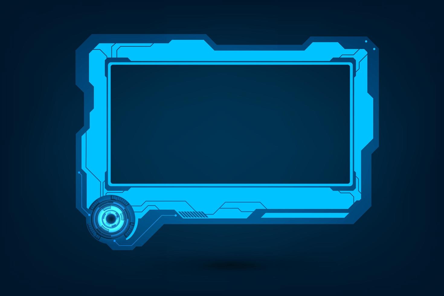 conjunto de interfaz de control de pantalla de usuario futurista vector