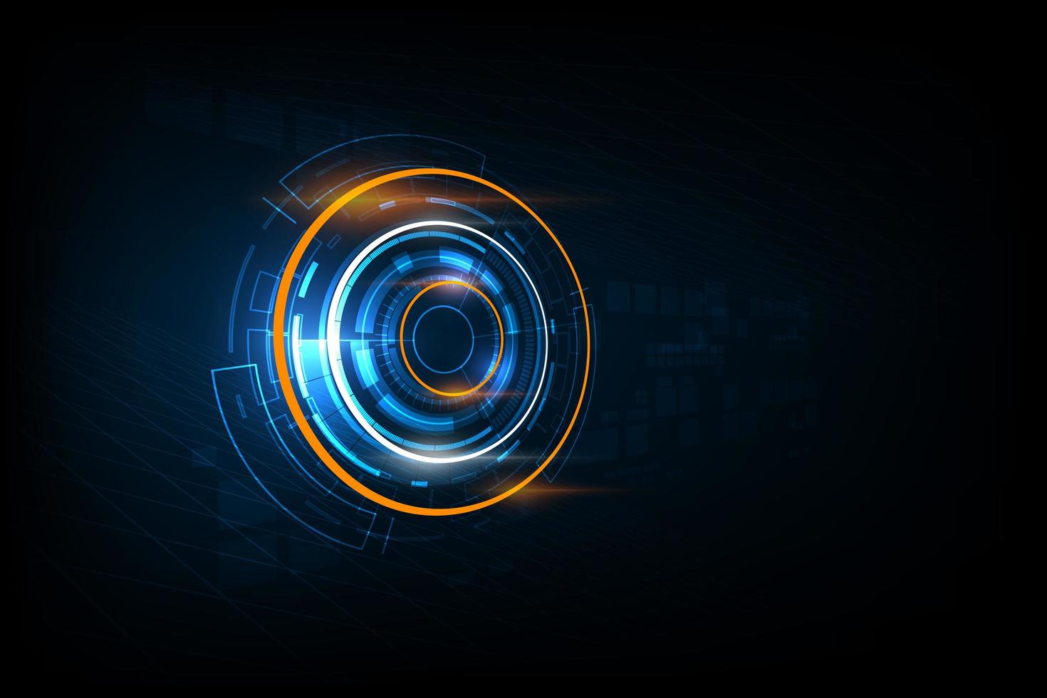 Abstract futuristic circuit technology background vector