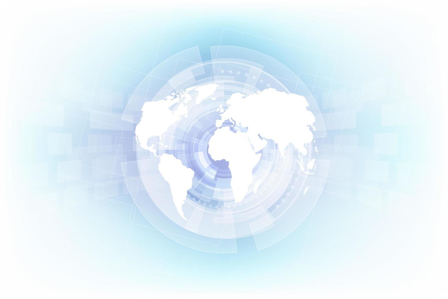 Vector digital global technology concept, abstract background