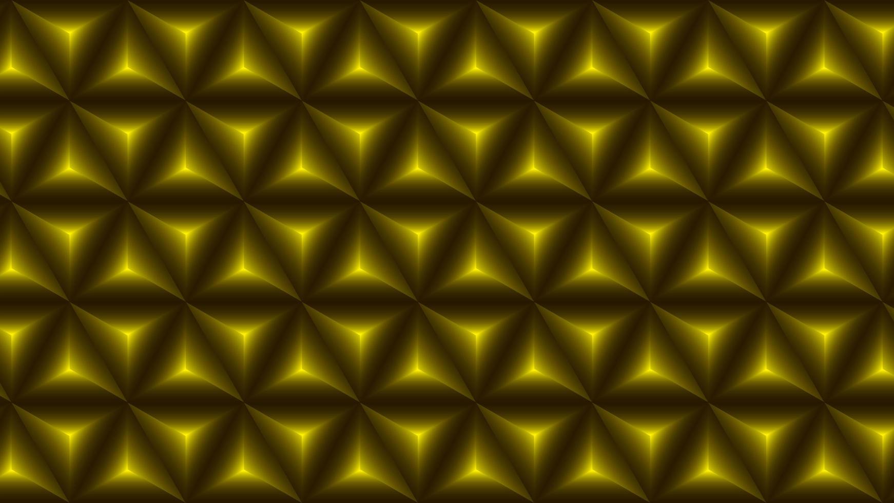 patrón de polígonos degradado dorado geométrico abstracto vector