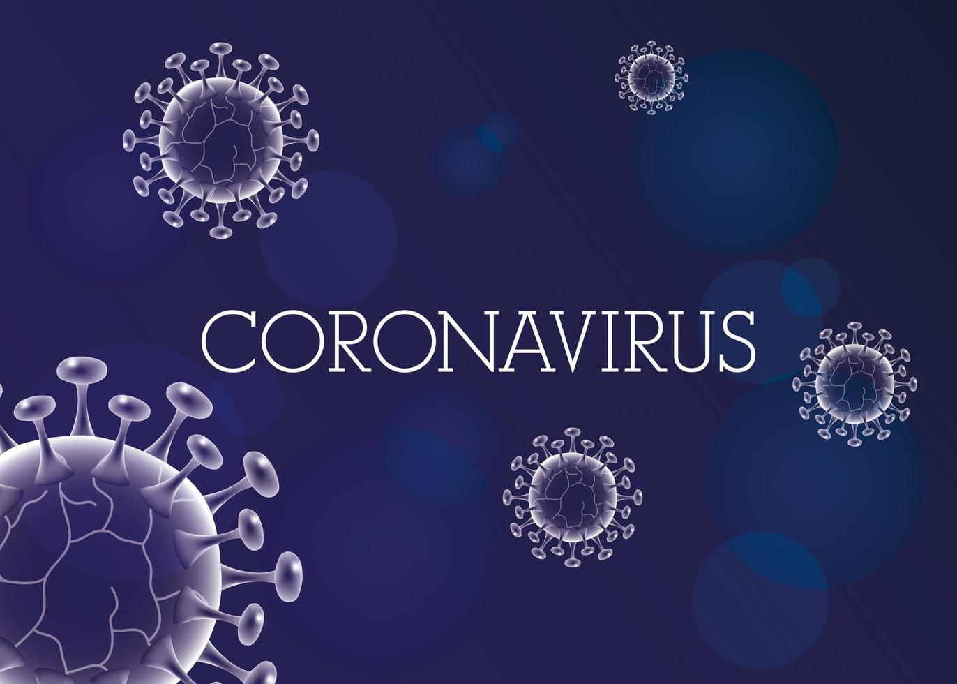 Coronavirus scientific purple banner background vector