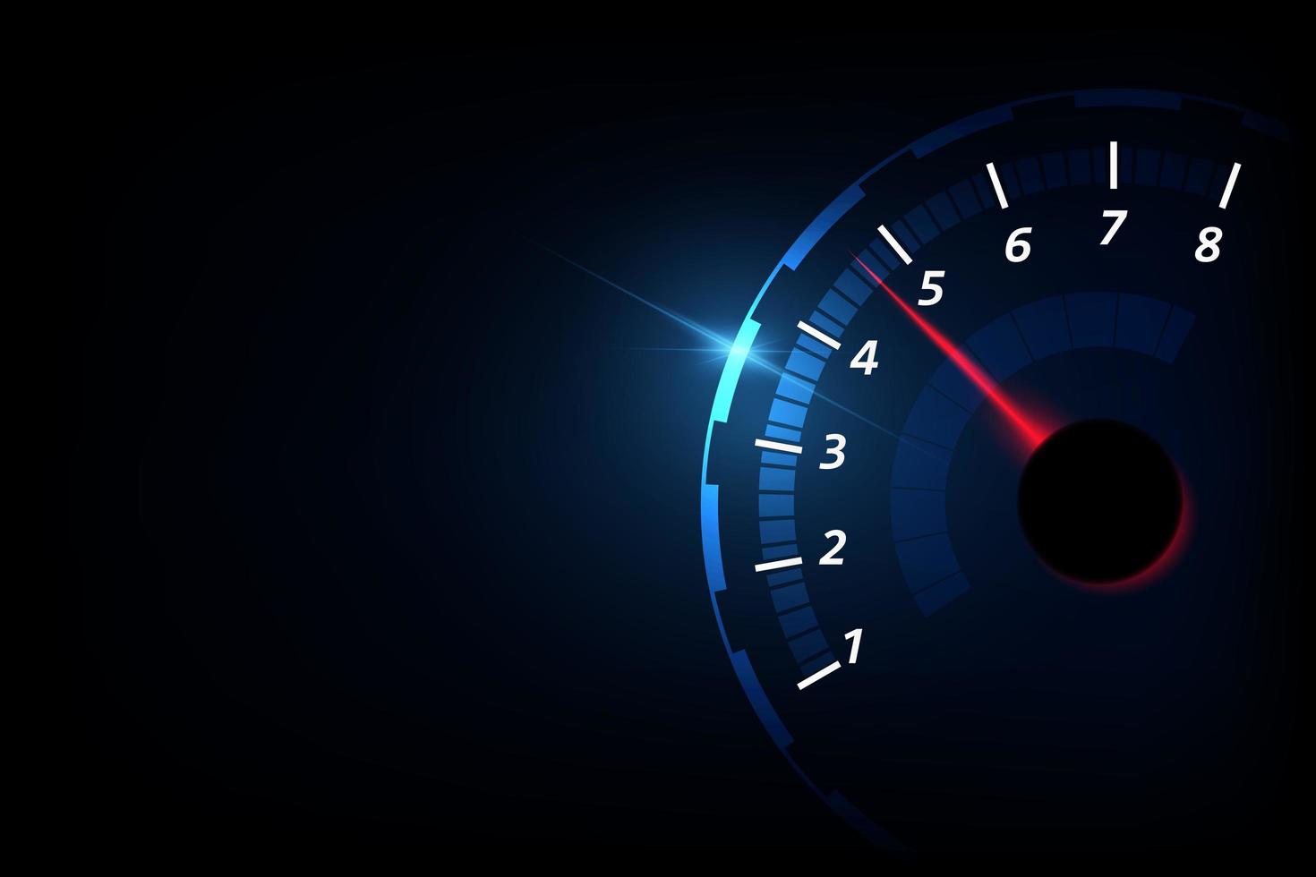 Stylish tachometer background vector