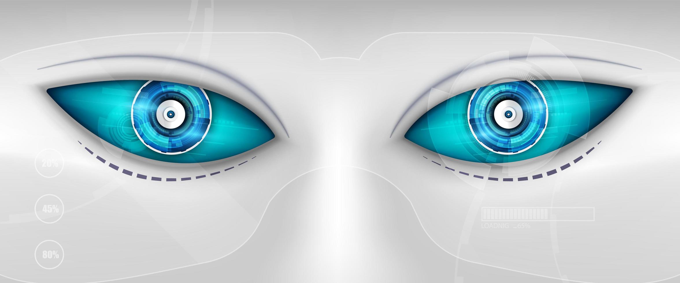 ojo del robot. interfaz hud futurista 1777802 Vector en Vecteezy