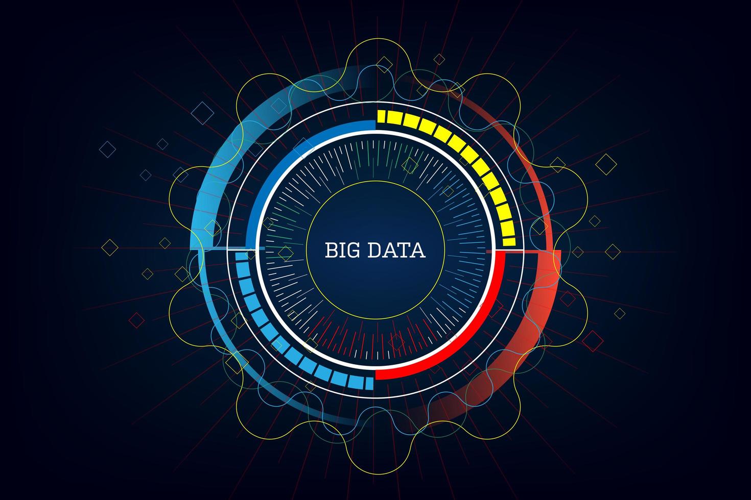 fondo abstracto de seguridad de alta tecnología vector