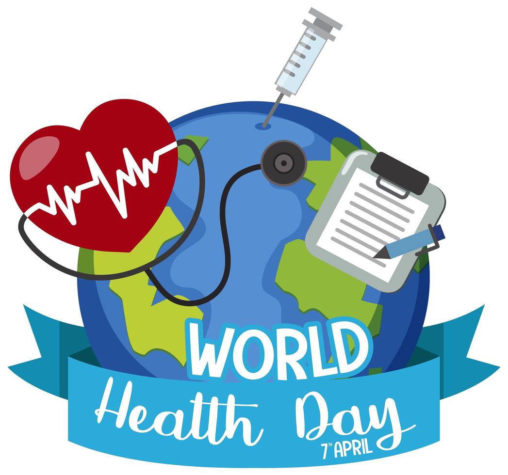 logo del dia mundial de la salud vector