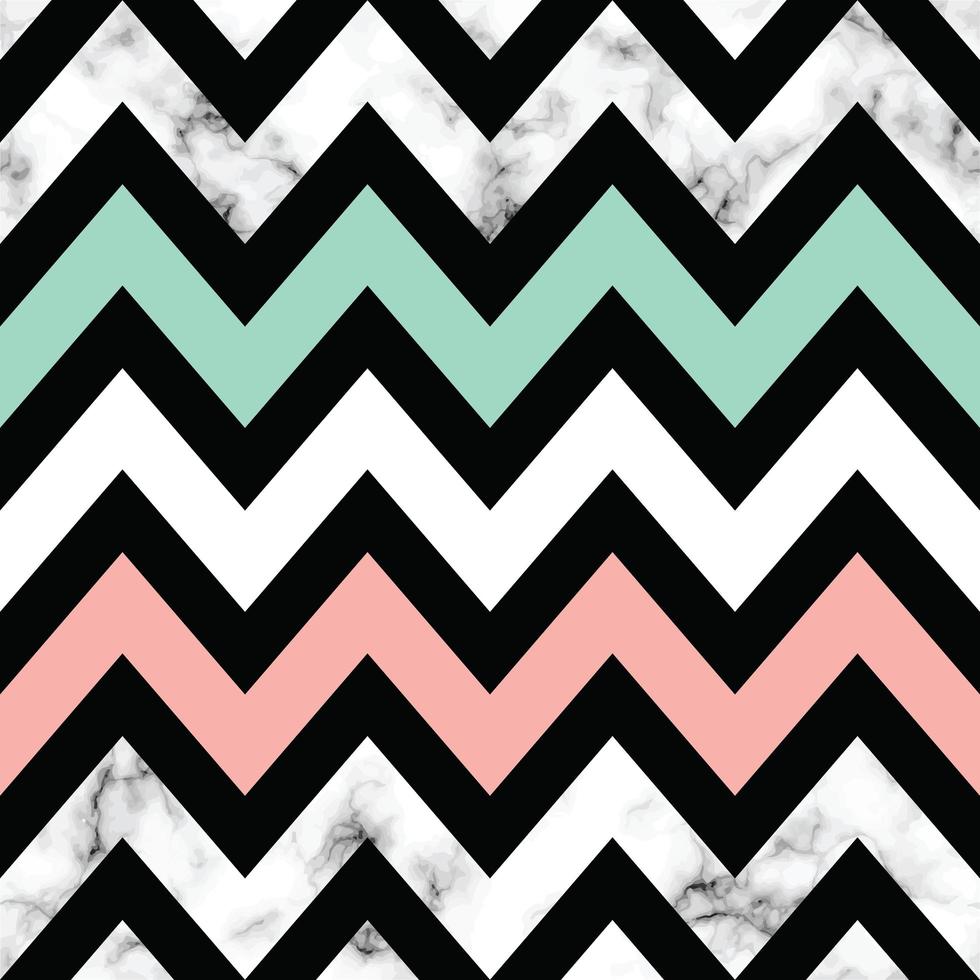 Marble texture design with geometric chevron shapes vector