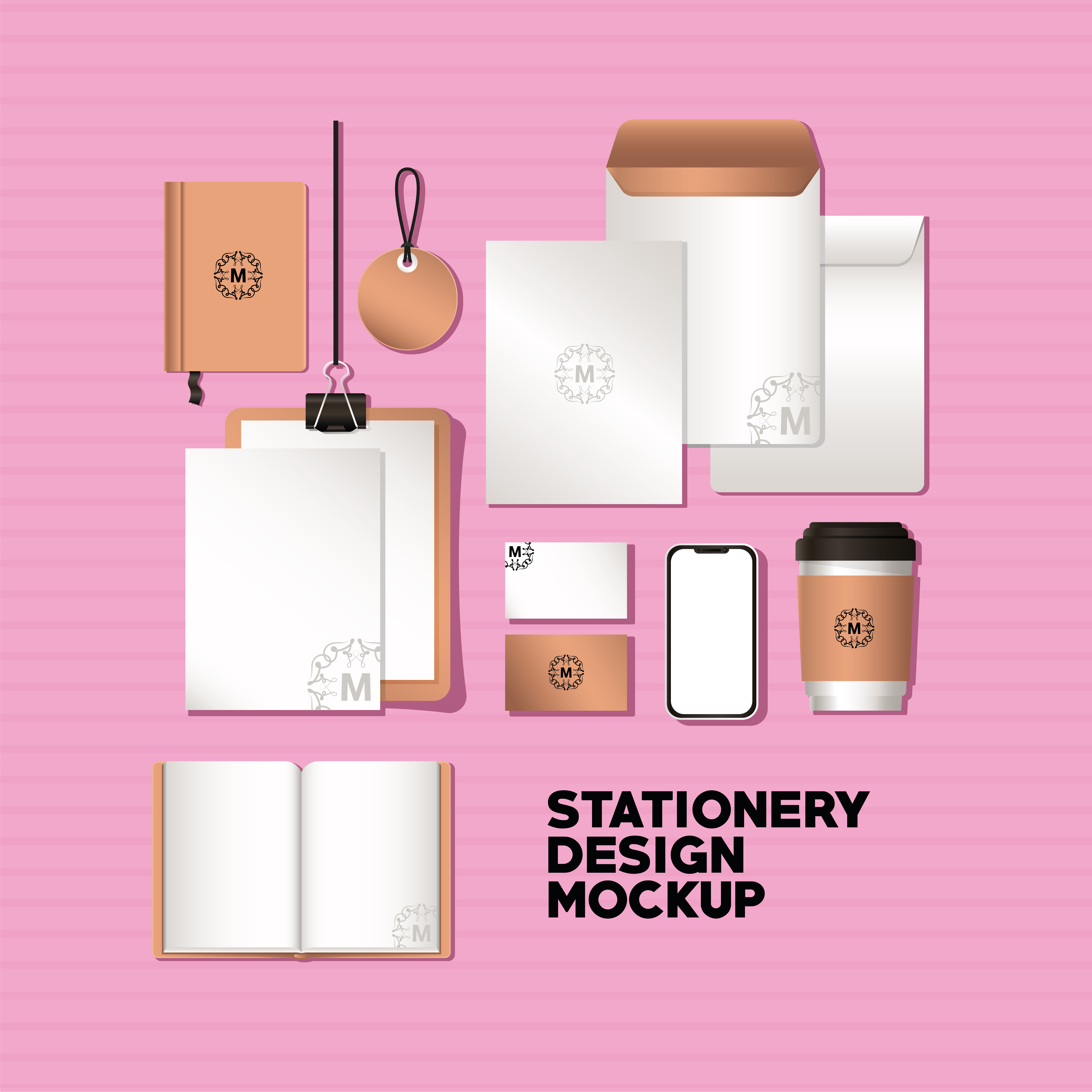 Download Smartphone And Branding Mockup Set 1778409 Vector Art At Vecteezy