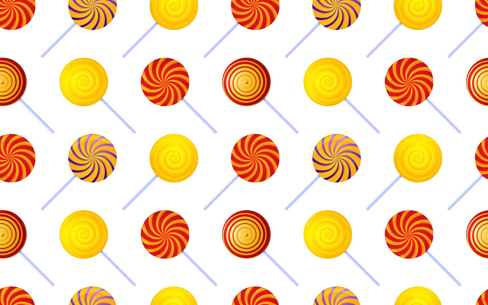 Colorful swirl lollipop seamless pattern vector