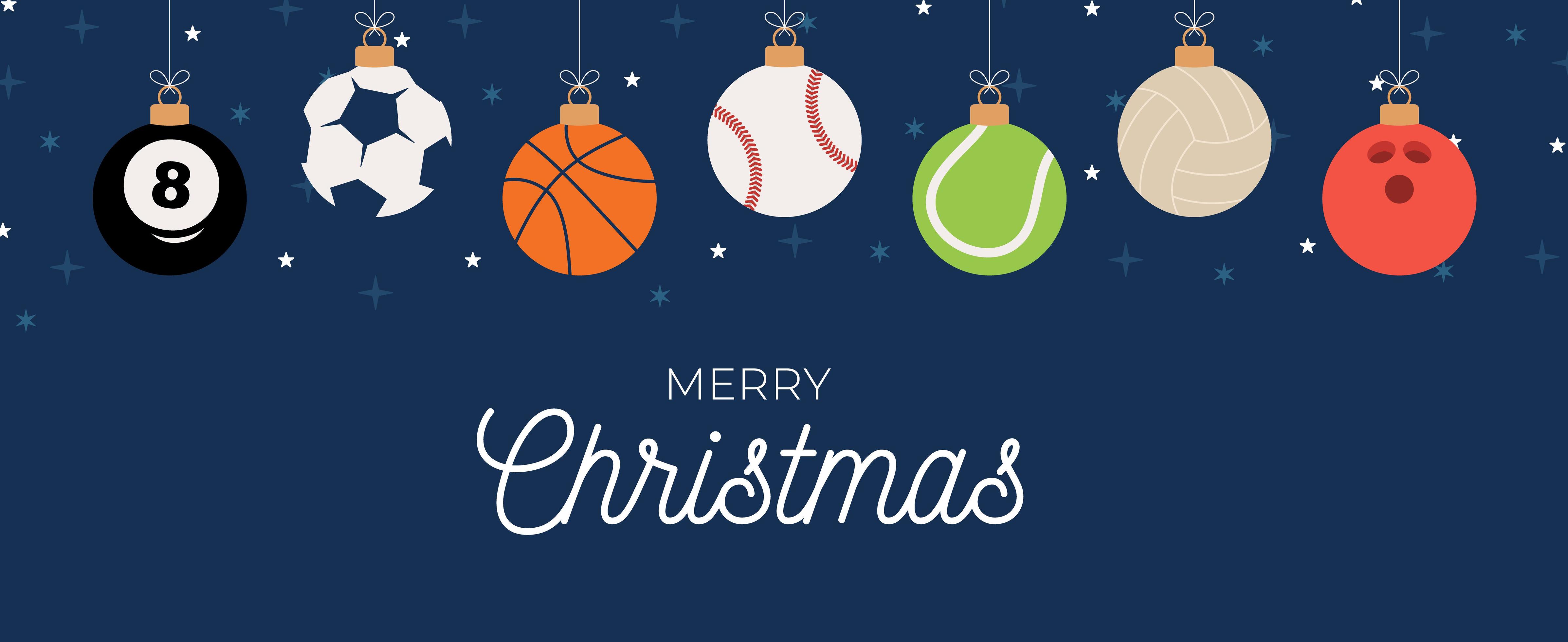 Sport ornament Christmas banner 1779138 Vector Art at Vecteezy