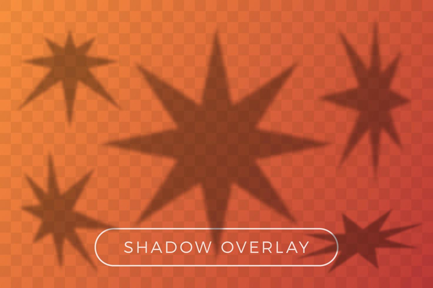 Shadow overlay star set vector