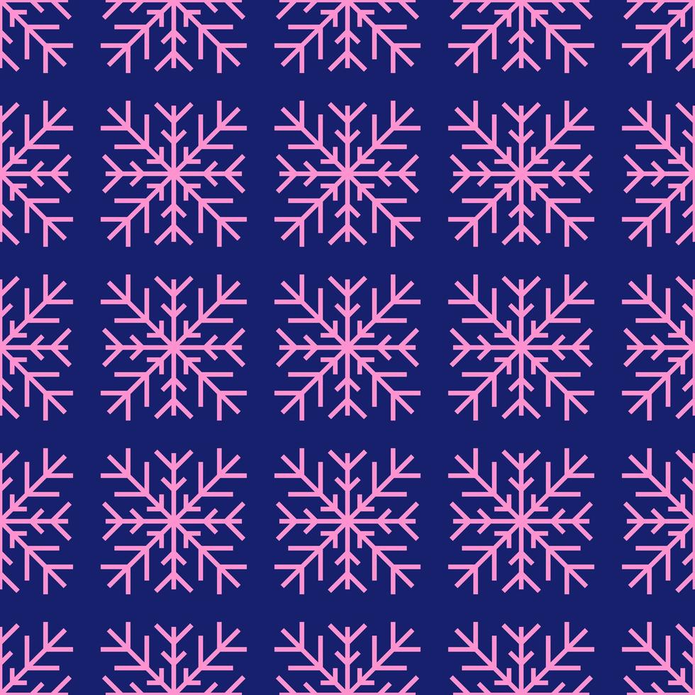 copo de nieve de invierno geométrico de patrones sin fisuras vector