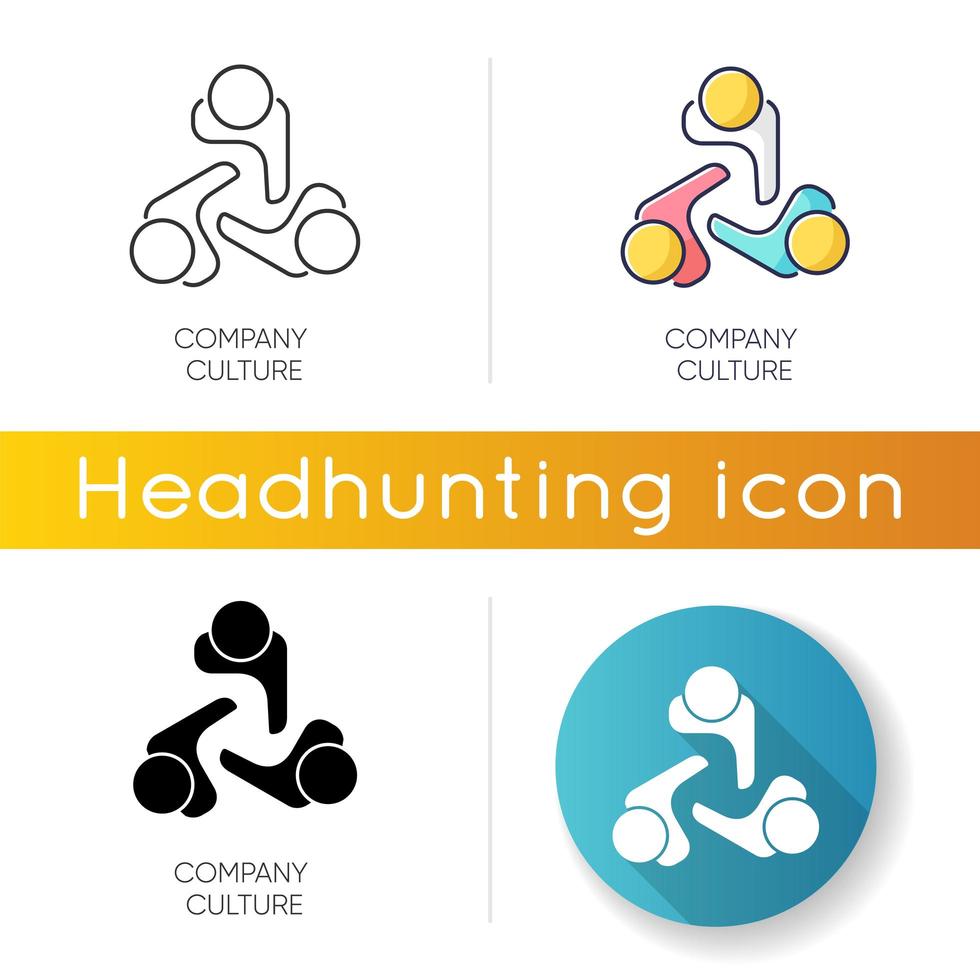 Company culture icons vector