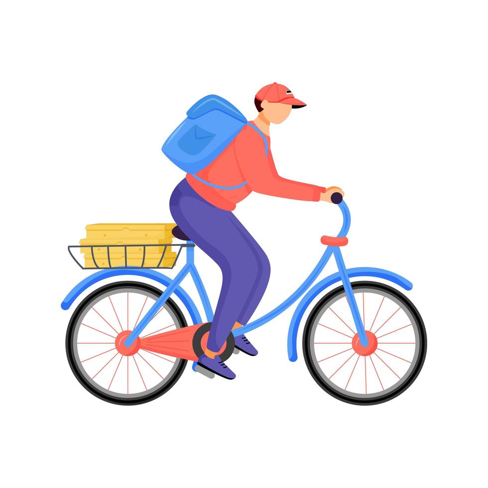 Pizza delivery man vector