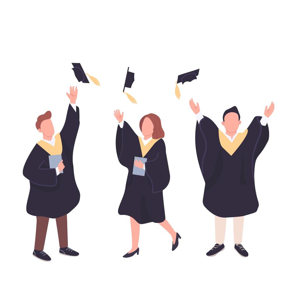 University graduates set vector