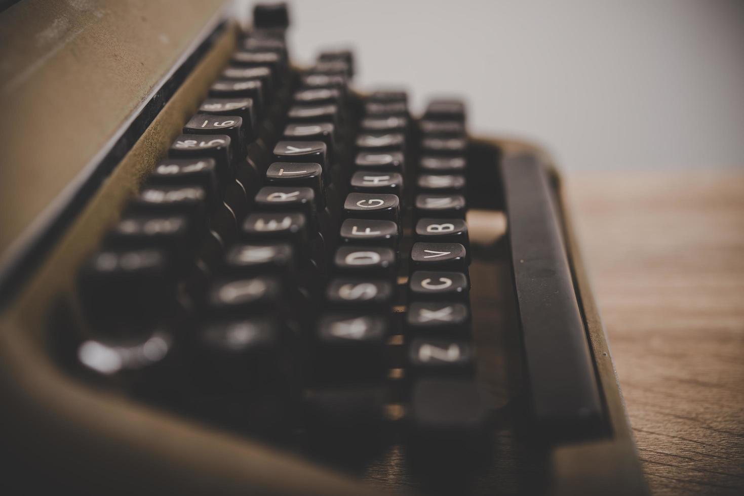 Close-up of a vintage typewriter photo