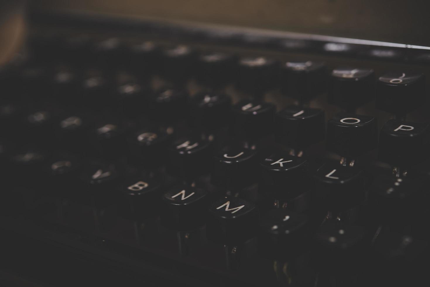 Close-up of a vintage typewriter photo