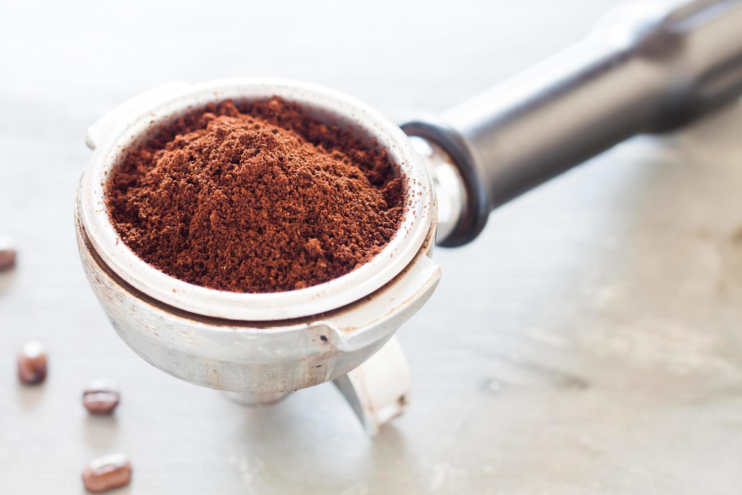 Close-up of a coffee grinder photo