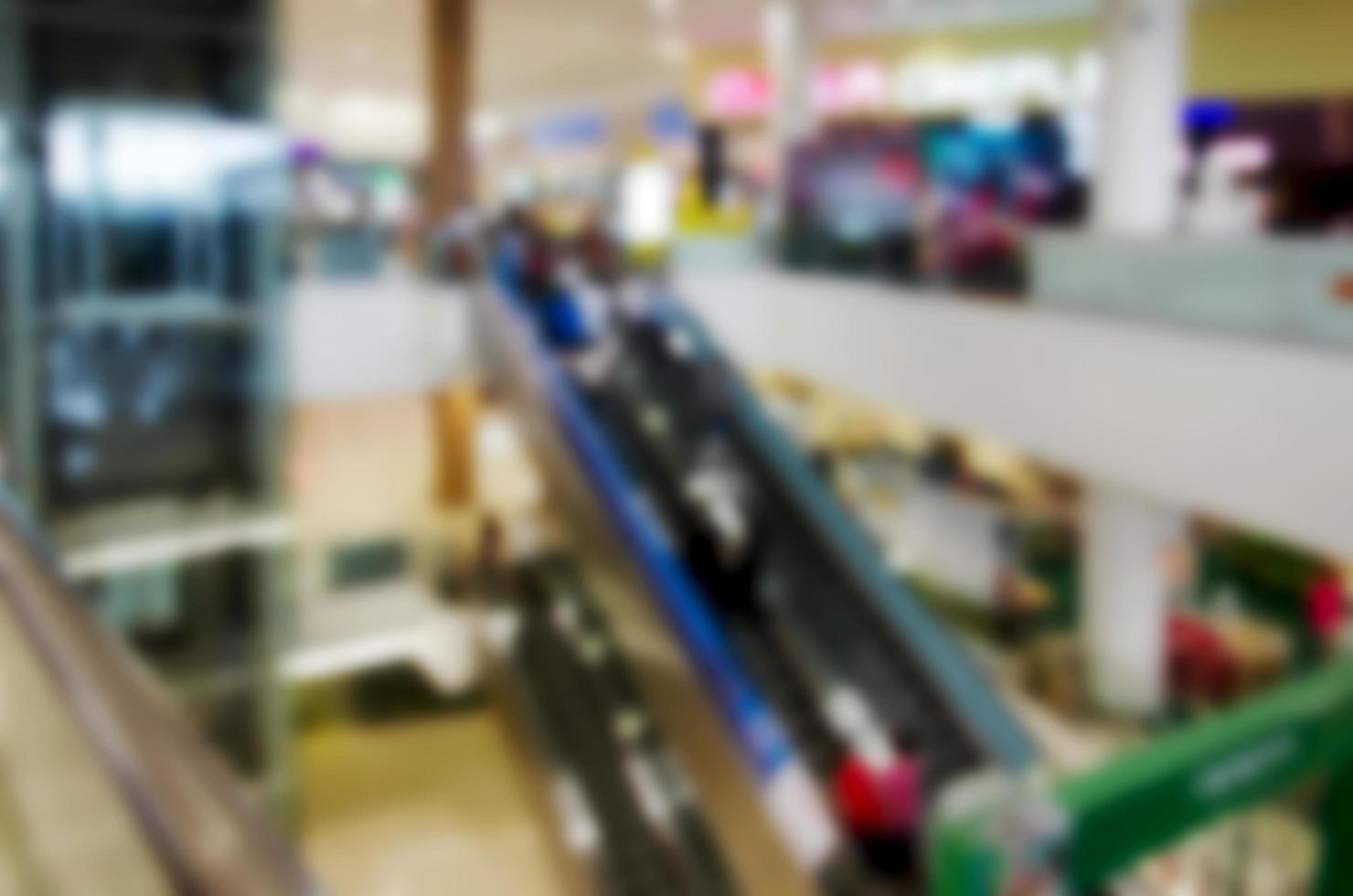 Blurry mall background photo