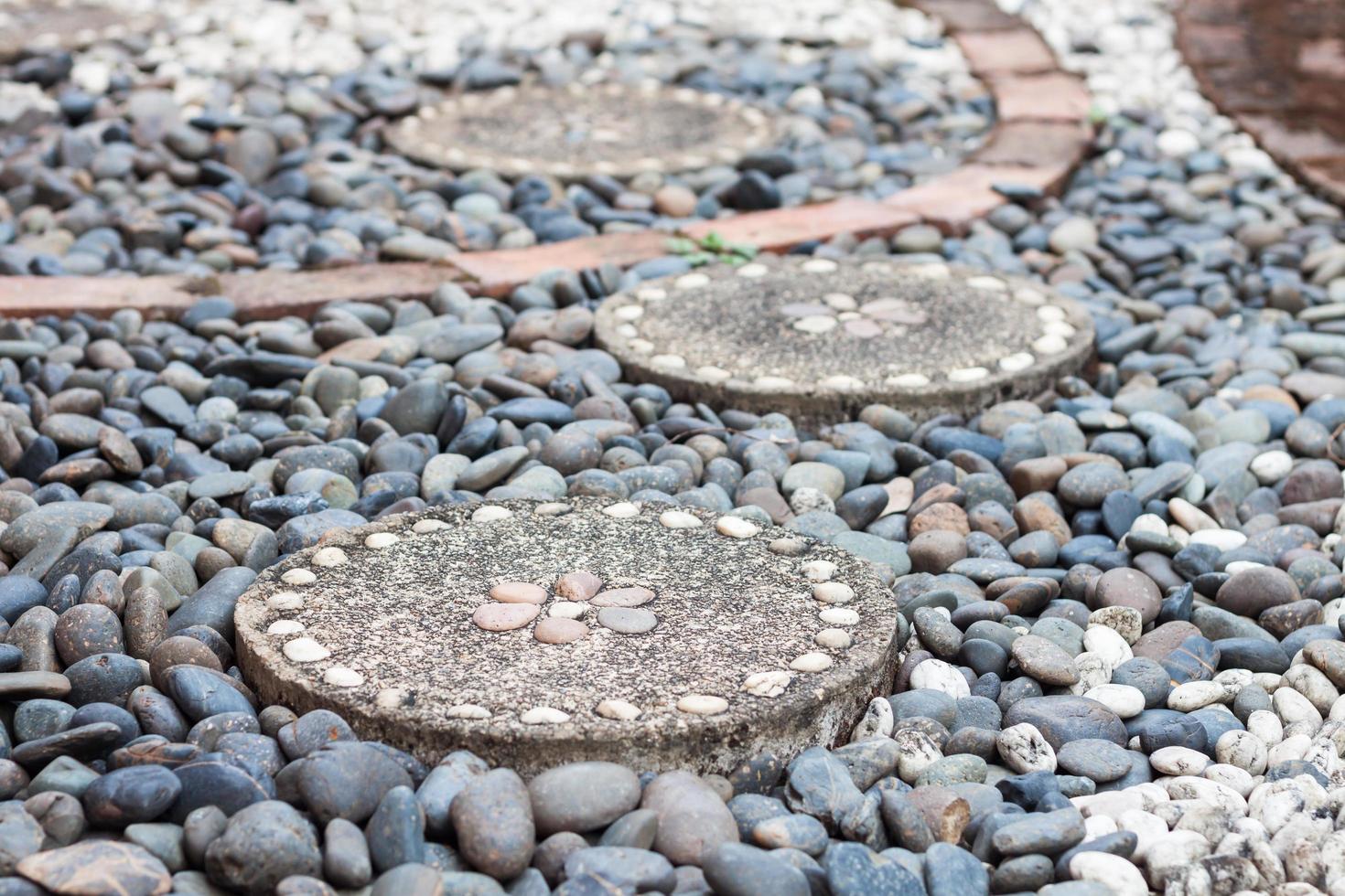 Garden stone path photo