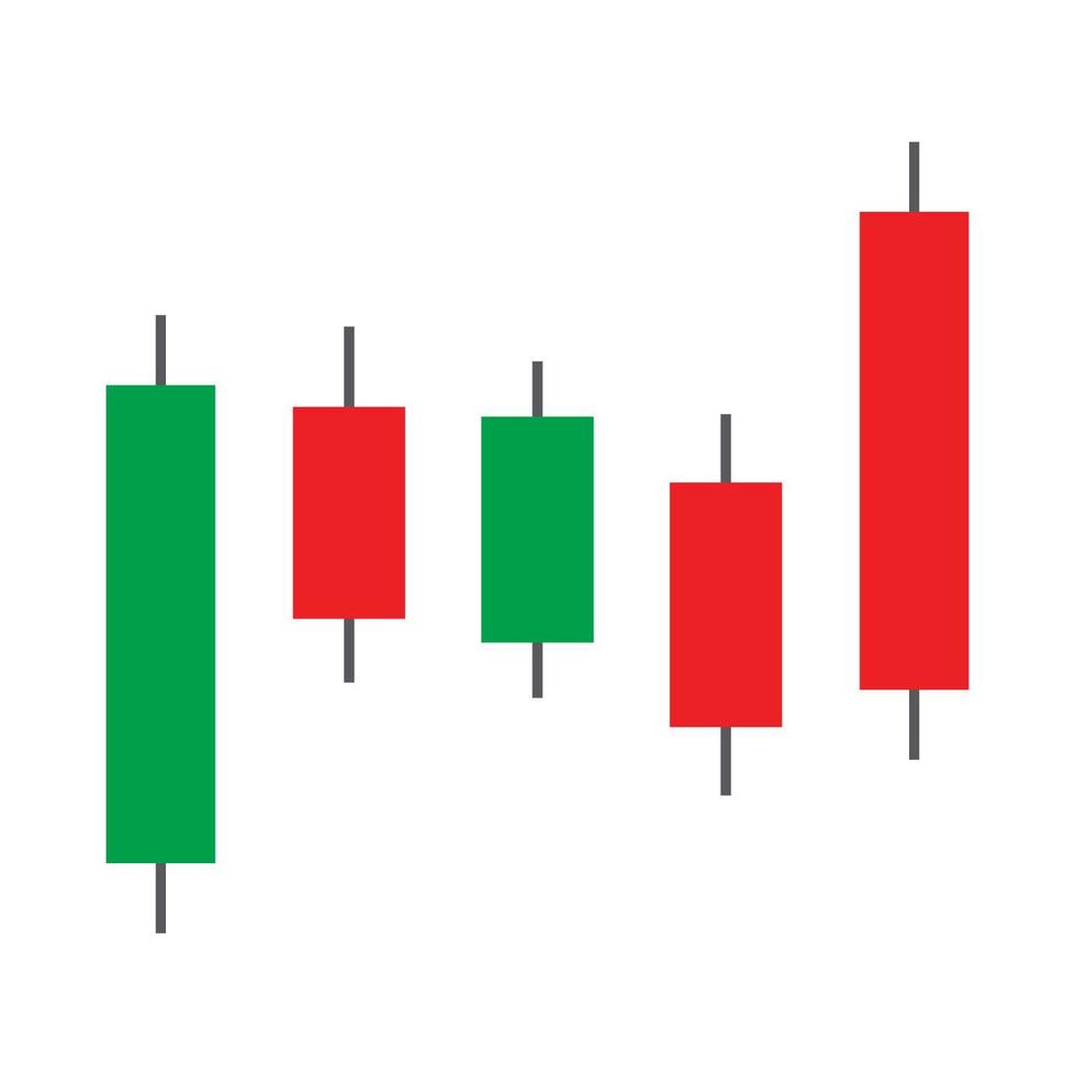 Forex Trade Candlesticks vector