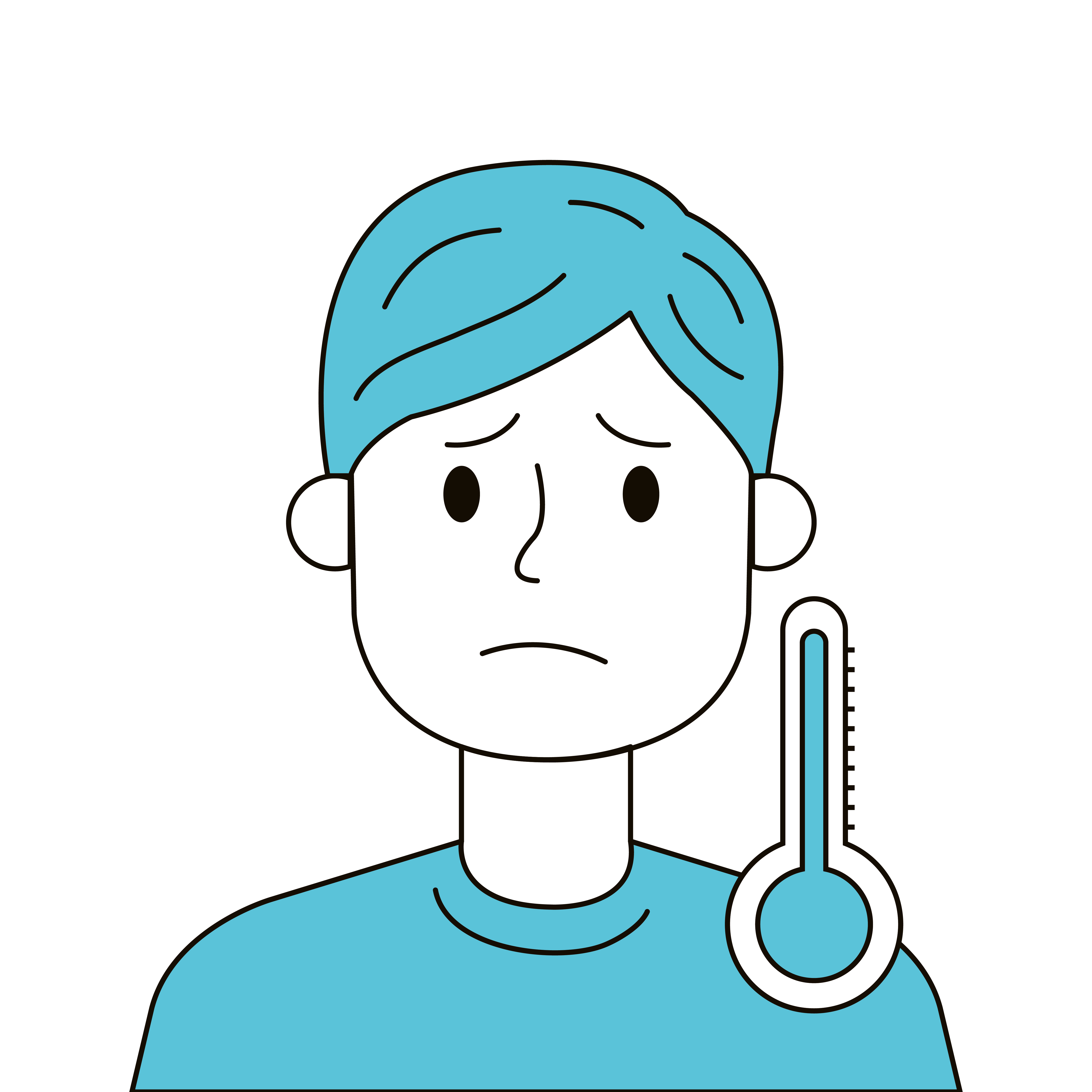 Sick Man With Fever And Thermometer 1782124 Vector Art At Vecteezy Sick Man With Fever And Thermometer 1782124 Vector Art At Vecteezy