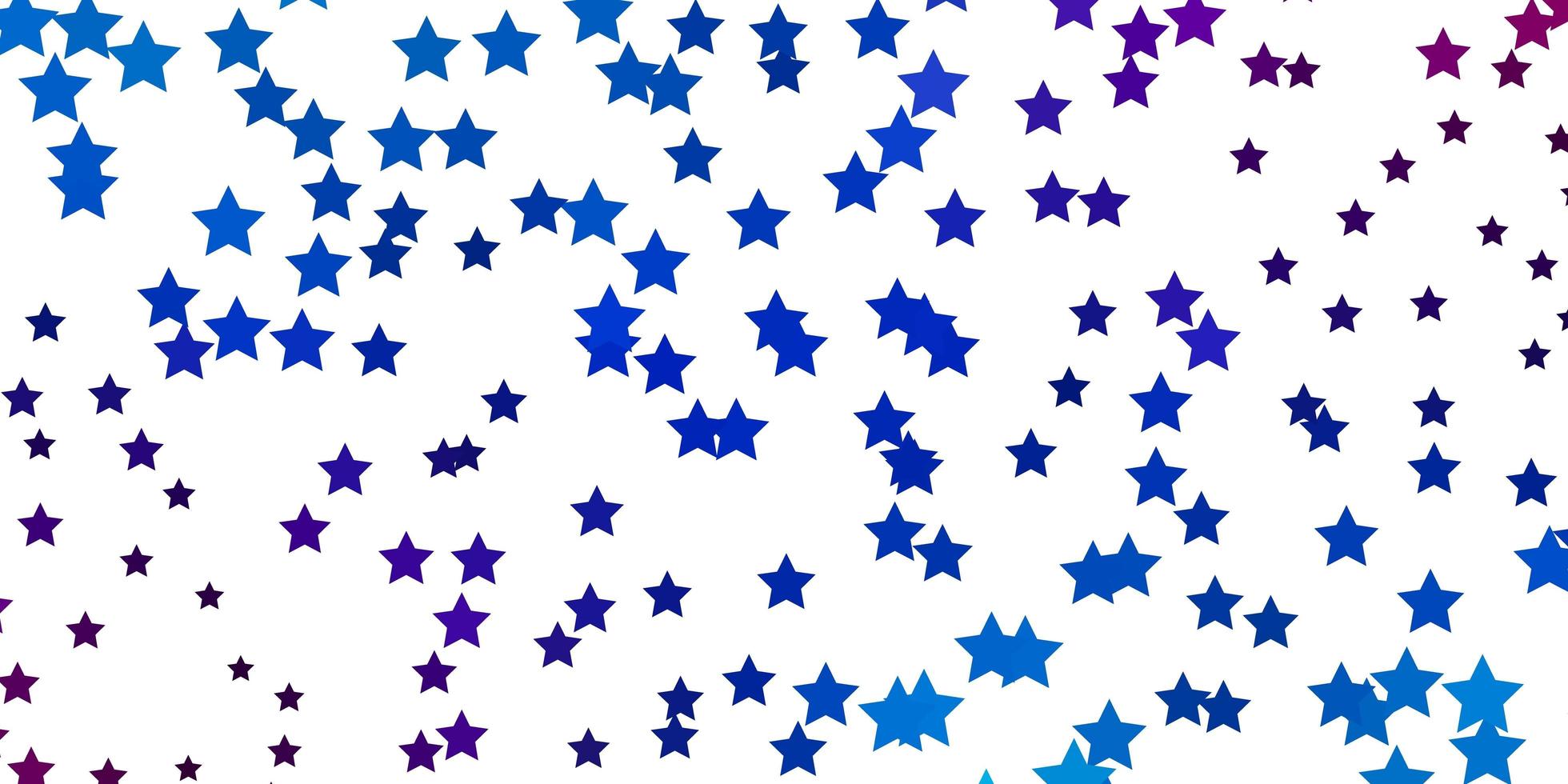 Light Blue layout with bright stars. vector