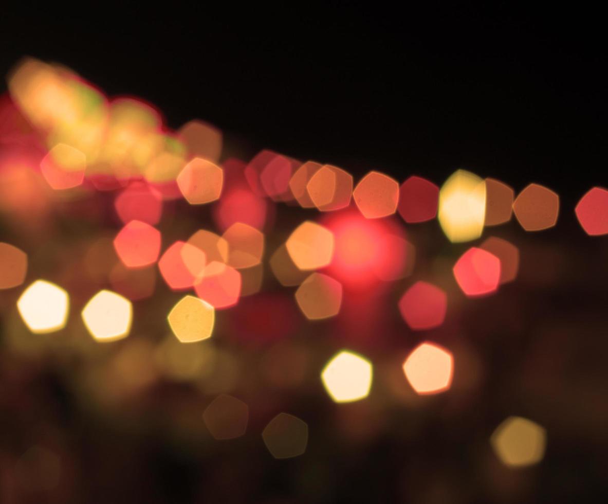 Red and orange bokeh lights photo