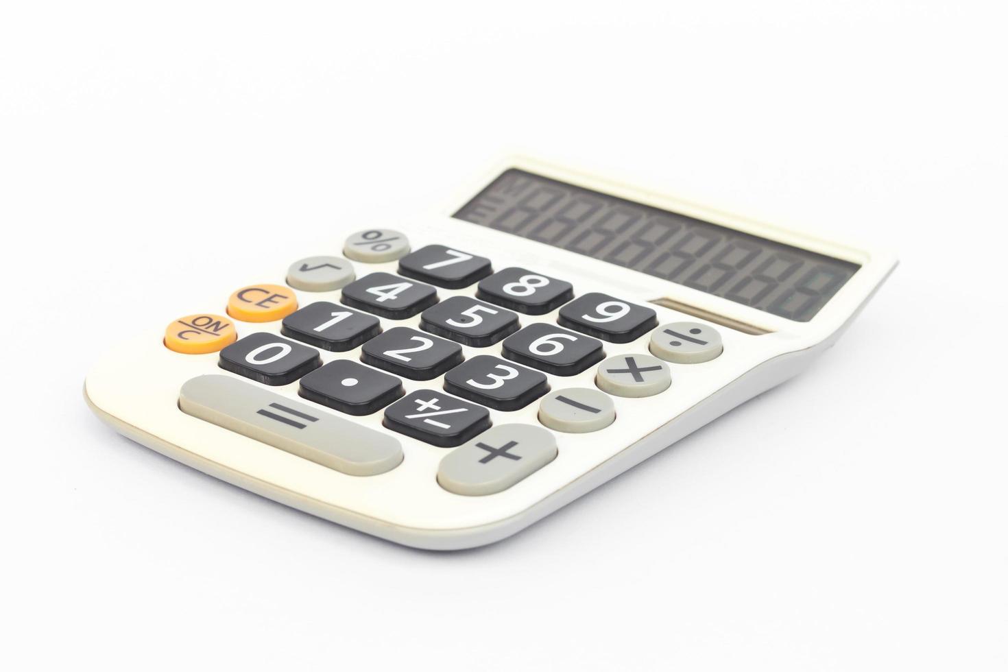 Calculator isolated on a white background photo