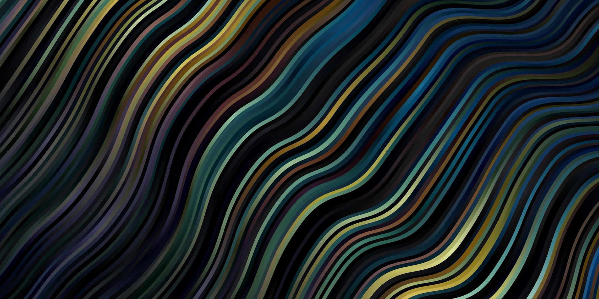 fondo azul oscuro, amarillo con líneas dobladas. vector