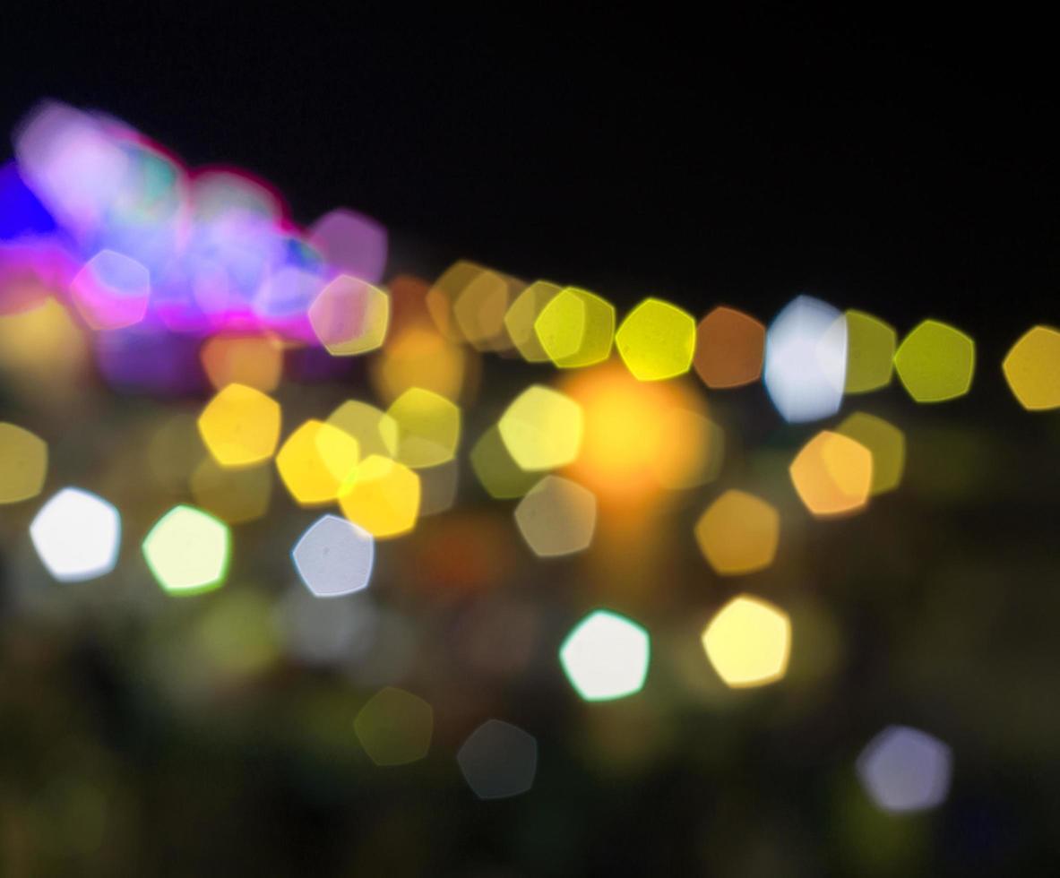 Dark bokeh lights background photo