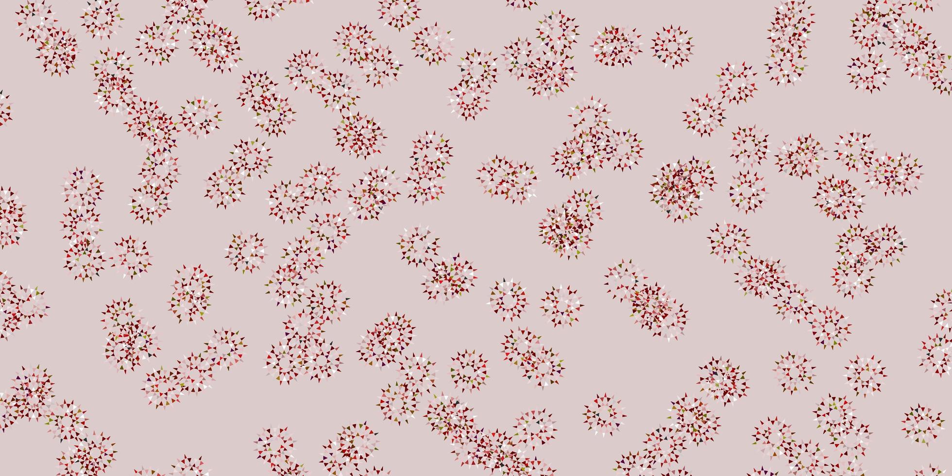 Light red natural layout with flowers. vector