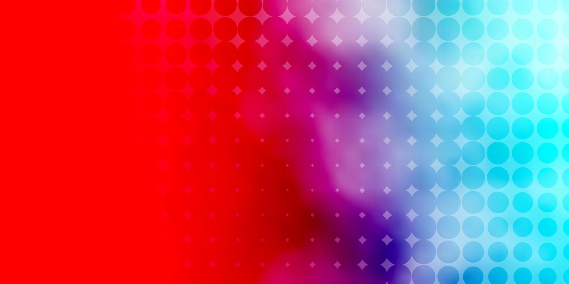 Light Blue, Red pattern with circles. vector