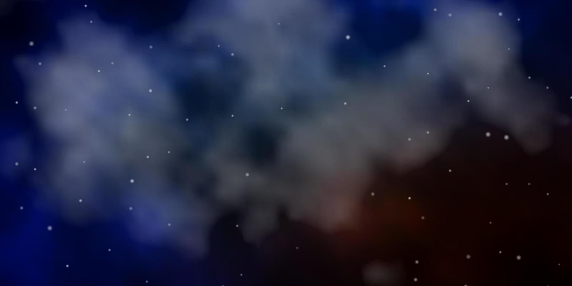 Dark Blue, Yellow template with neon stars. vector