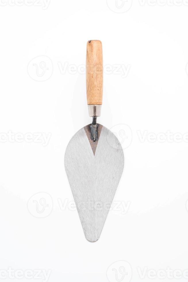 Garden trowel on white background photo