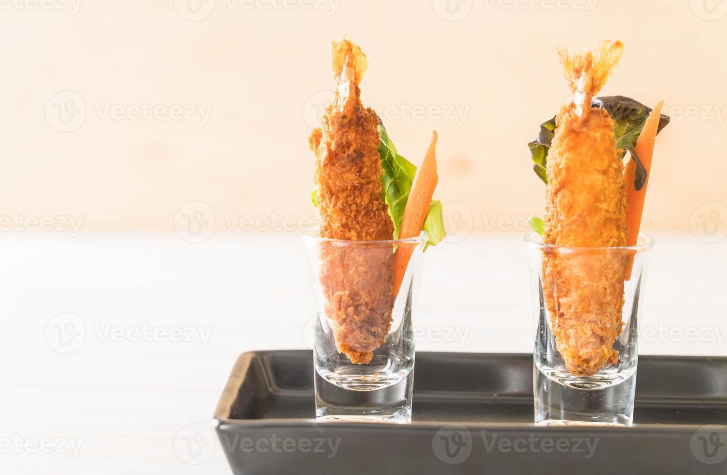 Batter fried prawns photo