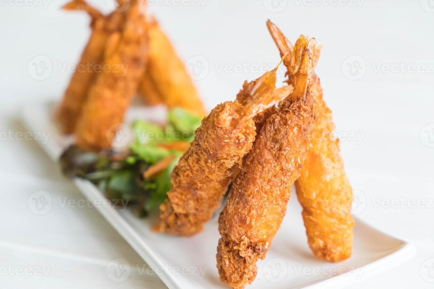 Batter fried prawns photo