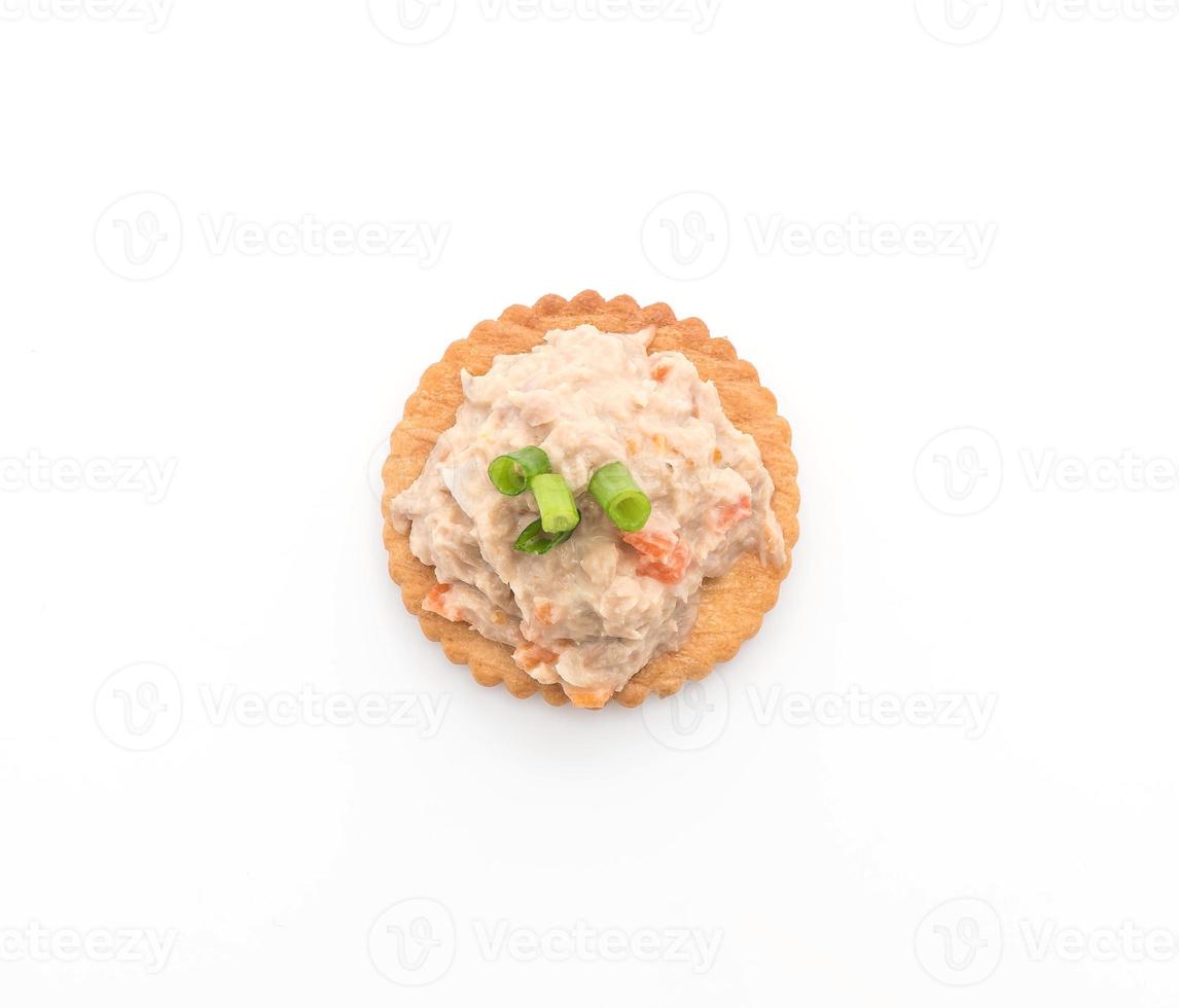 Tuna salad with cracker photo