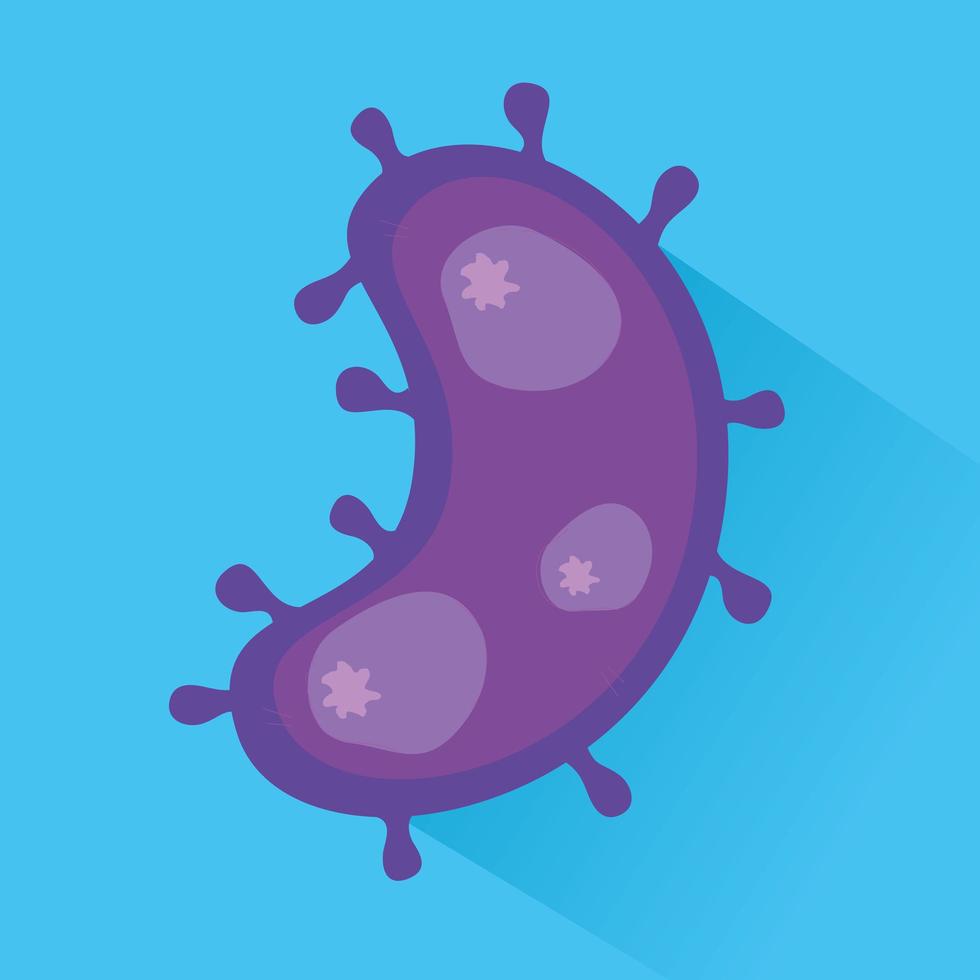 icono de virus y bacterias vector