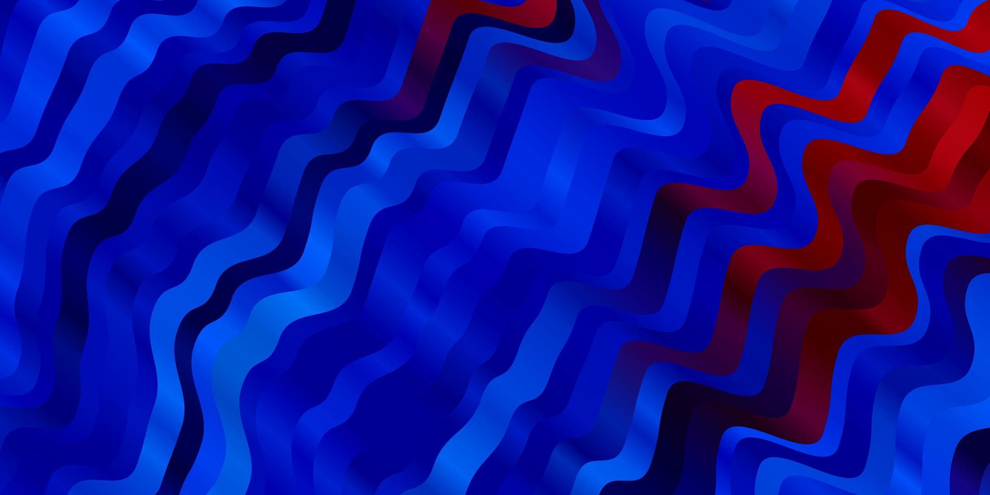 Light Blue, Red vector template with curved lines.