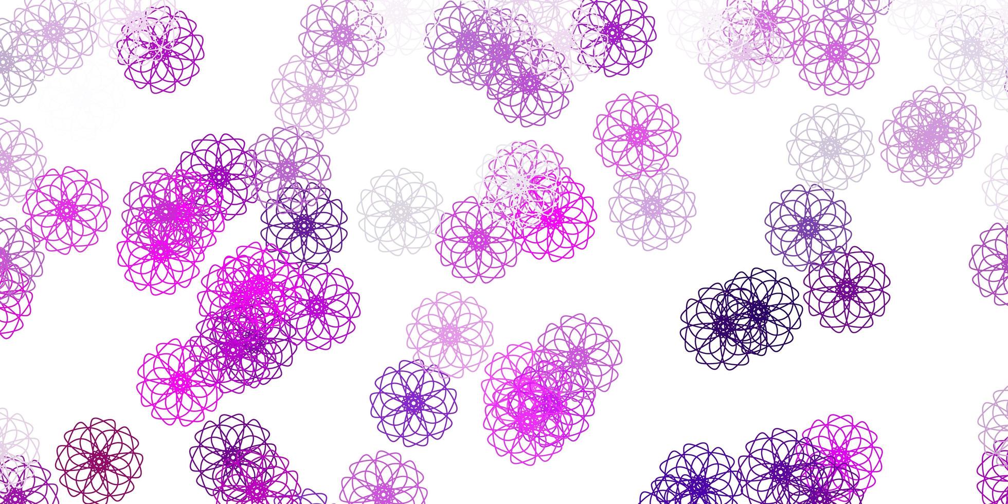 Light purple, pink vector natural backdrop with flowers.